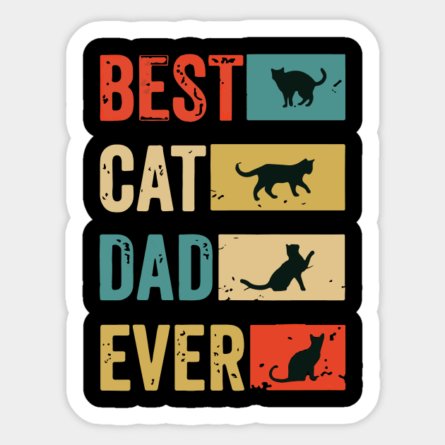 Best Cat Dad Ever Sticker by Artmoo